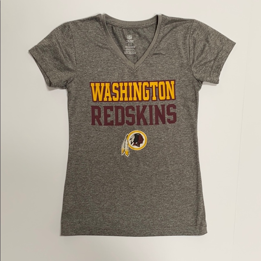 Girls Gray NFL Redskins T-shirt Size M 7/8